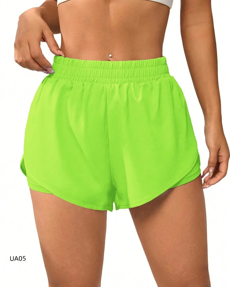 Women's 2-in-1 Flowy Quick Dry Athletic Running Yoga Gym Sport Shorts for Fitness Daily Wear Summer Essential Loose Fit Tahsi Fashion House