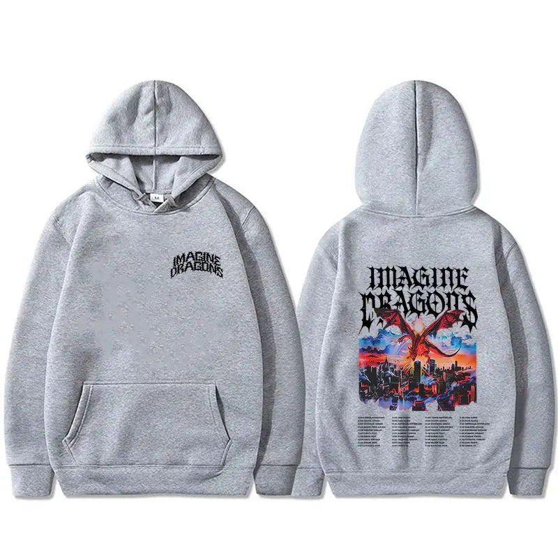 Imagine Dragons Band Loom World Tour 2026 Hoodie Men Women Rock Punk Gothic Streetwear Male Casual Oversized Pullover Hoodies - ATFH