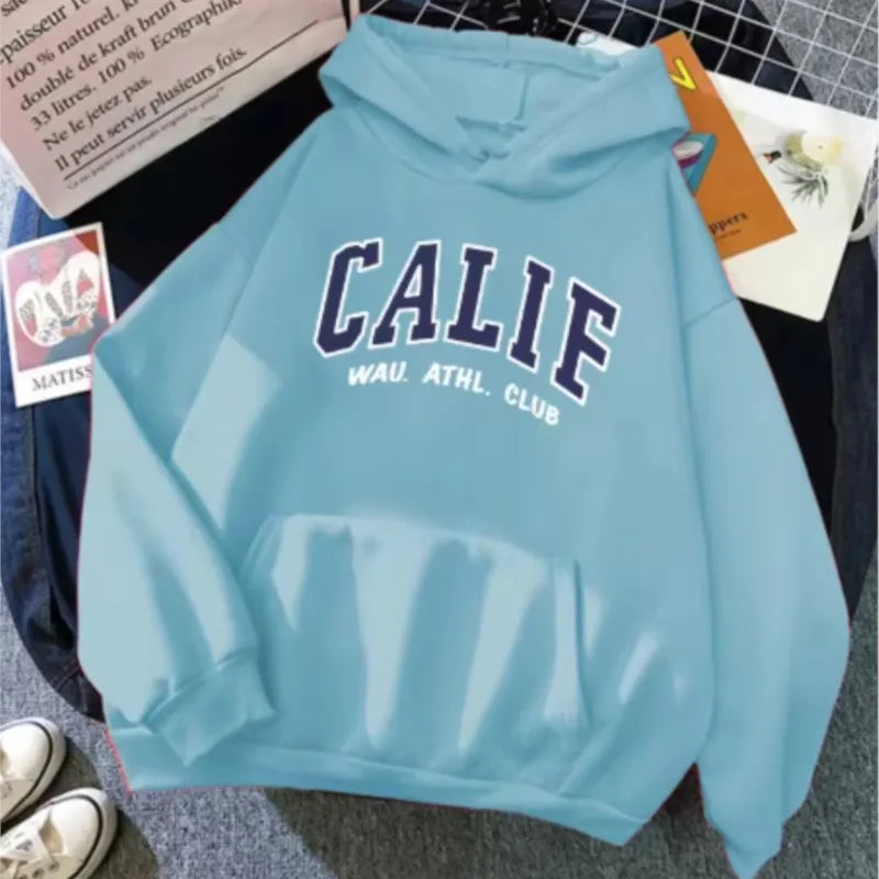 Men And Women Winter Sweatshirt Print Hooded Pullovers Fashion Loose Casual Hoodies Fleece Pullover Women Clothing sportswear - ATFH
