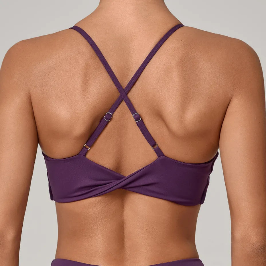 Women Sports Bra Gym Push Up Bra Running Bralette Yoga Top Stretch Underwear Workout Fitness Tank Top Women Sports Vest XP114 - ATFH