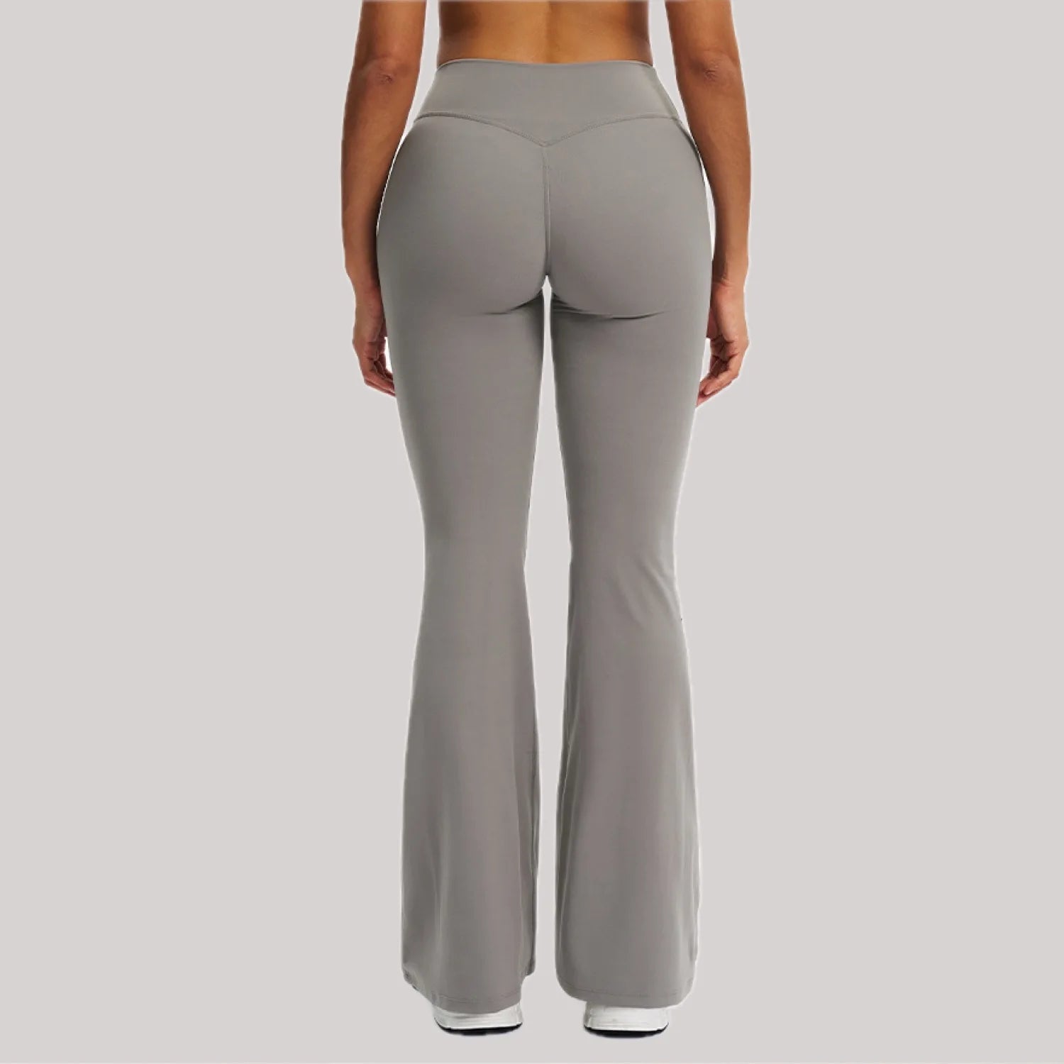 Yoga Pants Bell-bottoms Women Running Pants High Waisted Foldable Fitness Workout Leggings Hip Lifting Gym Push Up Sports Pants ATFH