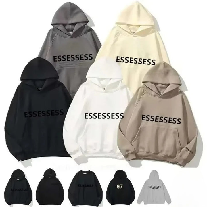 2026 popular ES men's and women's designer hooded sportswear with letters long sleeved hoodie street fashion streetwear - ATFH