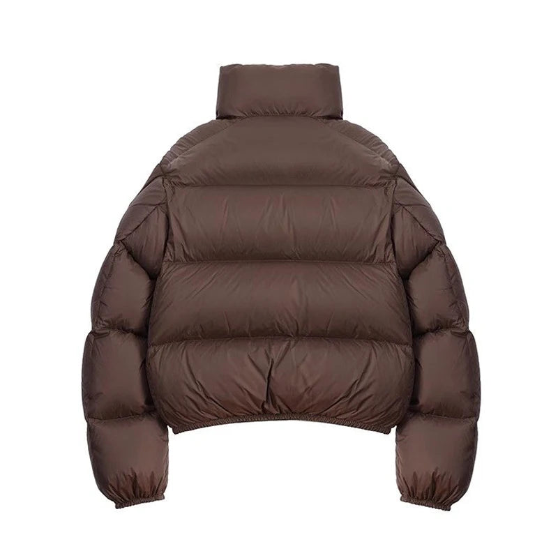 Autumn Winter Jacket for Women New Outwear Female Parka Cotton Winter Woman Coat Solid Color Short Parka Coat ATFH