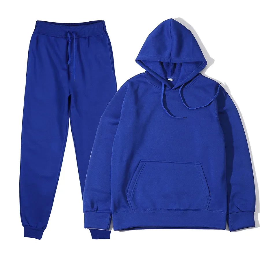 Men's Sports Suits Fashion Tracksuit Women Hoodies + Pants Two Pieces Sets Running Casual Sweatshirts Sweatpants Men's Clothing ATFH