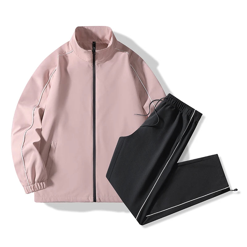 Mens Sportwear Sets Autumn Fashion Men Sporting Suit Sweatshirt +Sweatpants 2 Pieces Sets Men Tracksuit Running Jogging Clothing