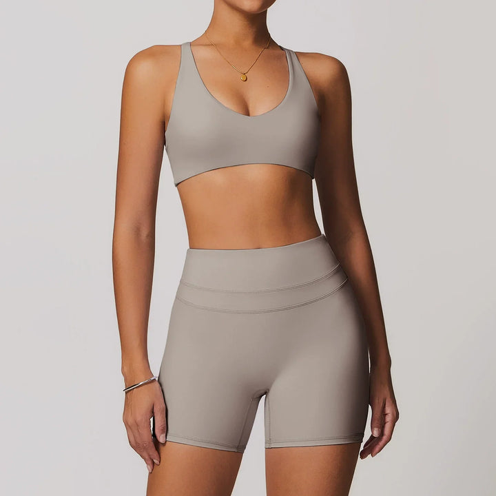 2 Pieces Sportswear Women Yoga Set Gym Clothes Sportswear Yoga Suits Fitness Set Tracksuits Sports Bra Gym High Waist Leggings - ATFH