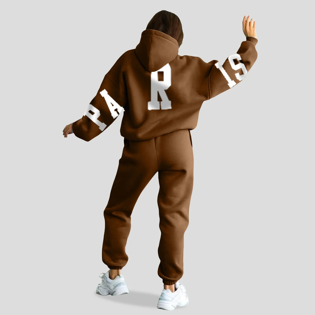 Hooded Sweatshirt And Pant Tracksuit Women Long Sleeve Sport Suit Autumn Warm Snow Sweater Two Piece Set Hooded Sport Suits