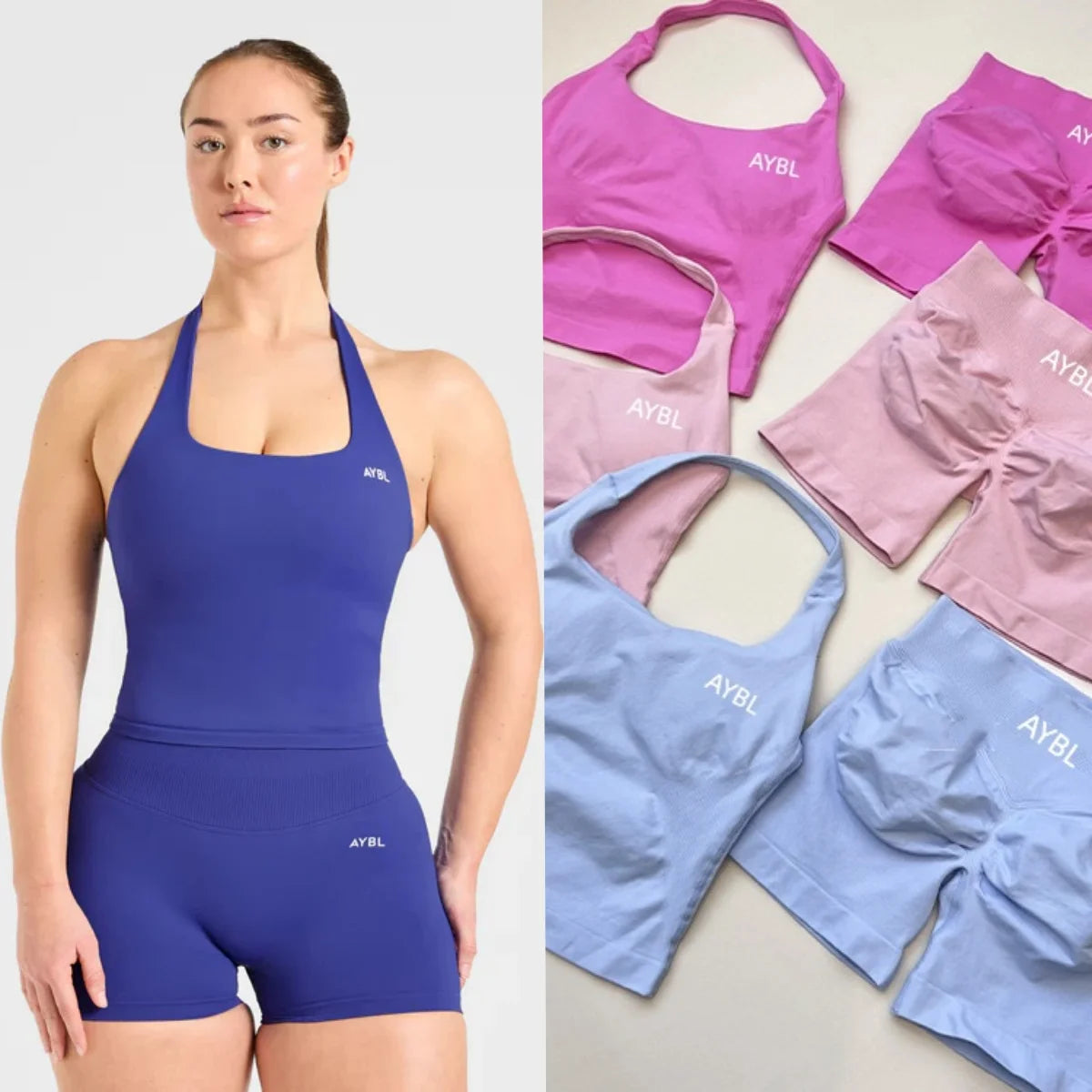 Two Pieces Yoga Set Women's Sports Empower Seamless Short Sports Top Bra Adapt Seamless Shorts Yoga Bra Set leggings Tahsi Fashion House