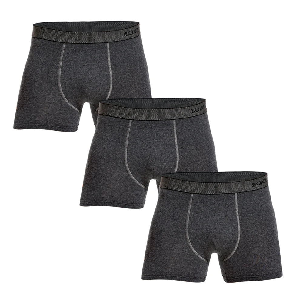 3pcs/pack Sexy Letter Men's Panties Cotton Boxer Shorts Men Underpants Brand Man Underwear Solid Color Boxers
