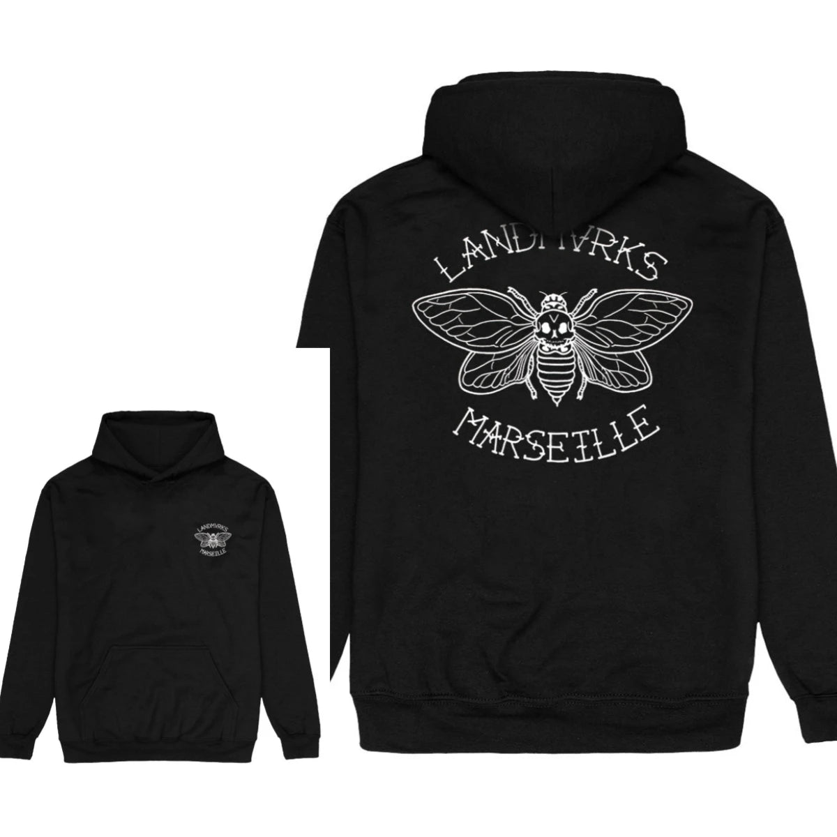 Hot Landmvrks Band Print Hoodie Retro Style Hoodie Men and Women Can Wear Autumn and Winter Hoodie - ATFH