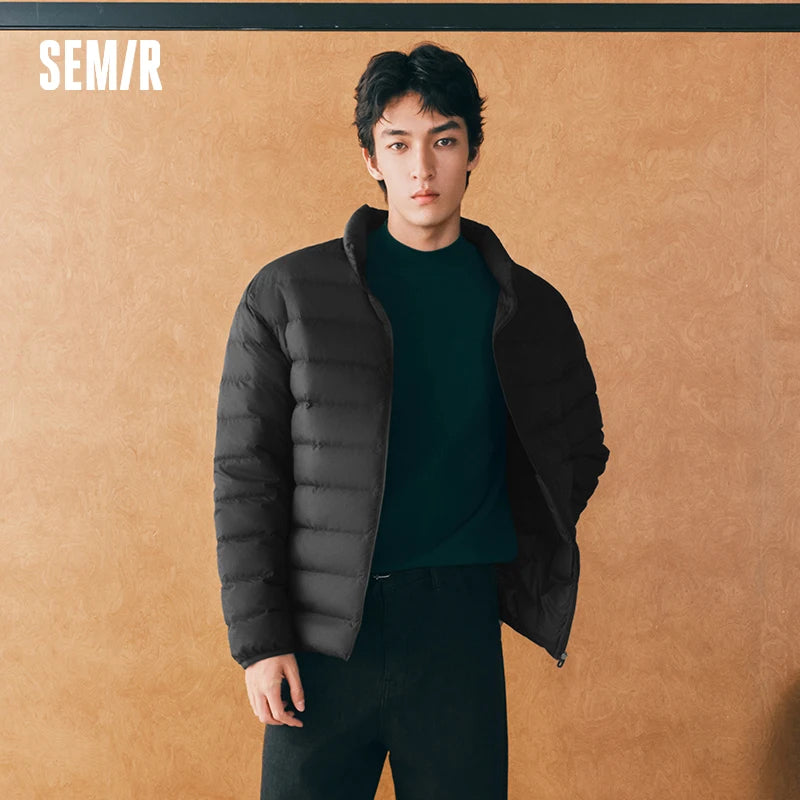Semir Unisex Down Jacket Channel Quilting Waterproof Windproof Stain Resistant 90 Percent Down Fill Warm Insulation 2026 Winter