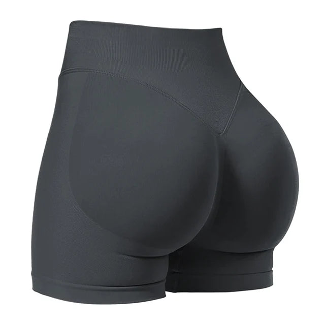 4.5''Shorts Seamless Low Ribbed Waistband Gym Shorts Scrunch Bum Yoga Shorts Booty High Stretch Running Bike Shorts Tahsi Fashion House