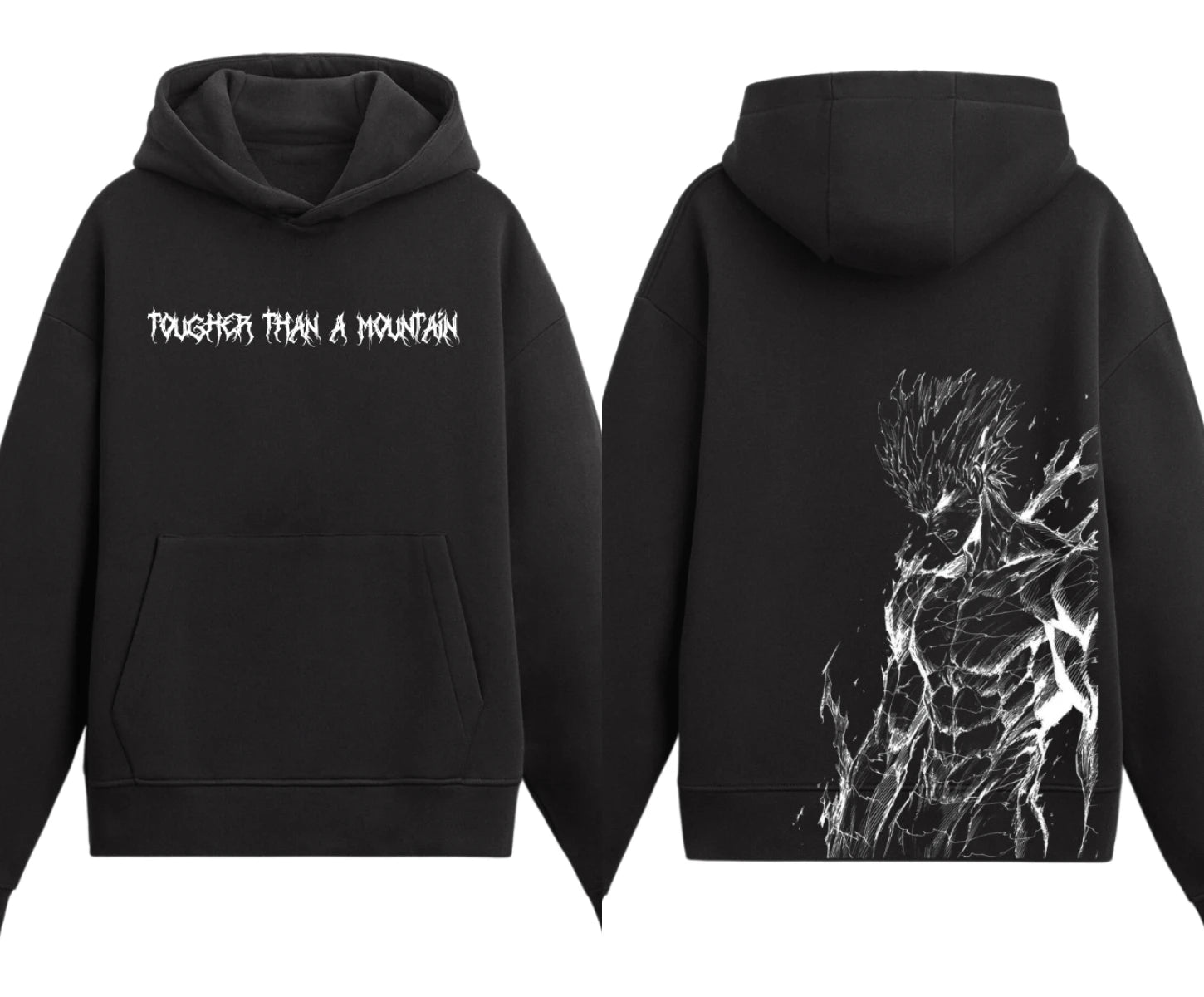 Y2k Loose Pullover Tracksuit One Punch Man Garou Printed Hoodies Men Women Autumn Winter Thick Fleece Warm Sweatshirt Oversized - ATFH