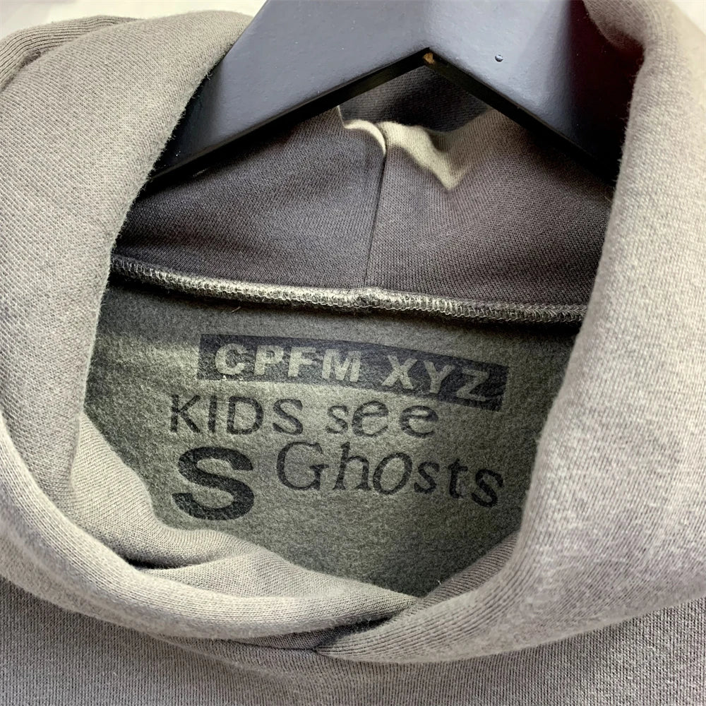 Vintage CPFM Kids See Ghosts FREEEE Hoodie Men Women Puff Print Sweatshirts Oversize Pullovers Hooded - ATFH