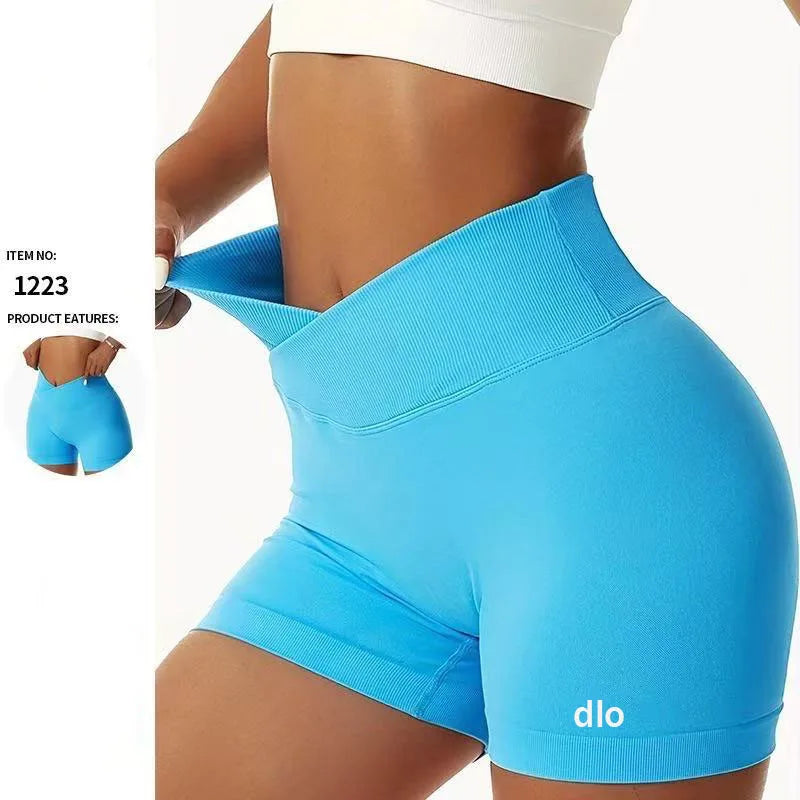 2026 New Women High Waist Seamless Yoga Shorts Butt Lift Compression Workout Shorts Stretch Gym Running Biker Shorts for Fitness Tahsi Fashion House