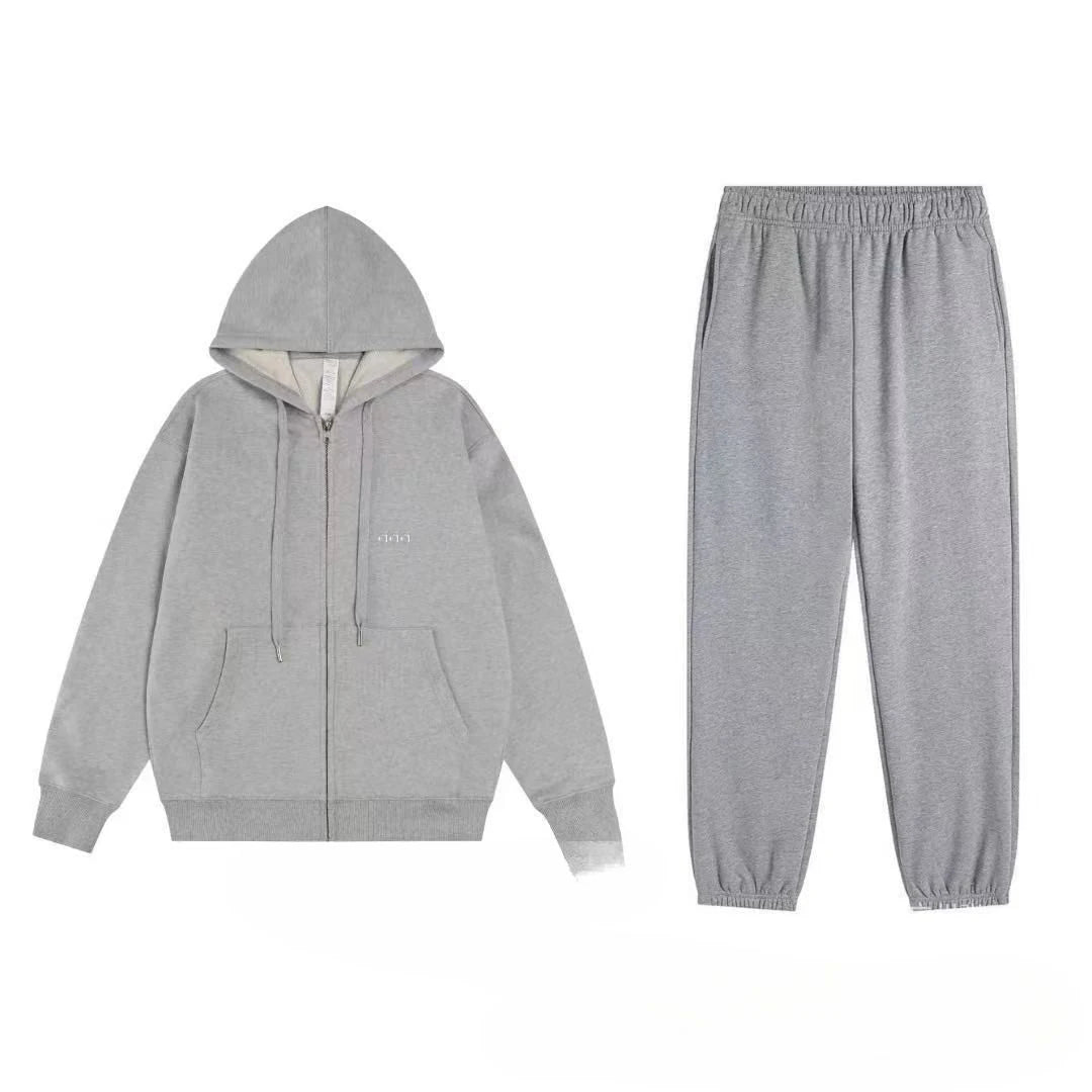 2026 Men's Autumn/Winter Sports and Leisure Top, Pants, Loose and Comfortable Simple Set, Two Piece Set - ATFH