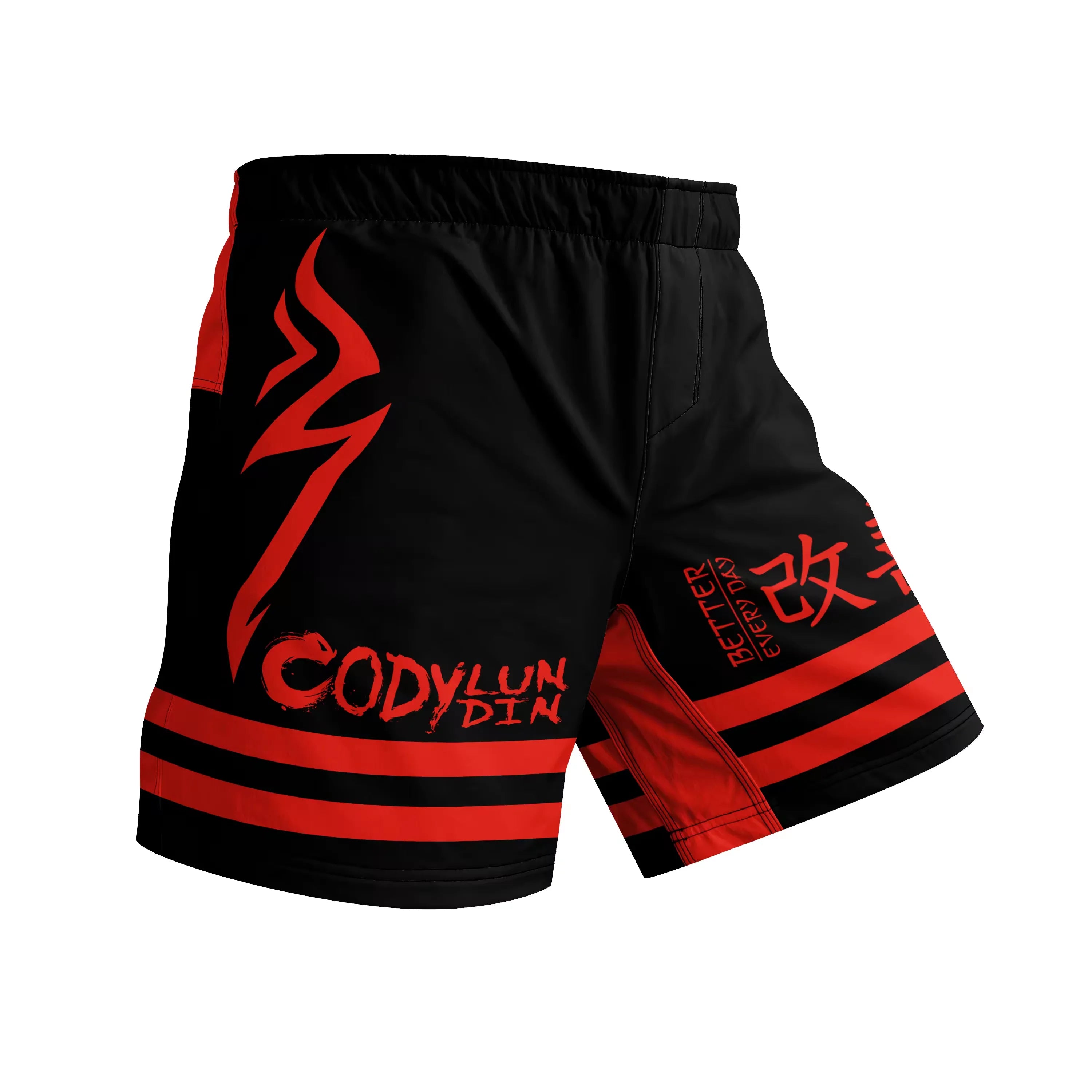 MMA Muay Thai Shorts Men Fighting Training Brazilian Jiu Jitsu Boxing Spandex/Polyester Stretch Durable Light Weight Short Pant