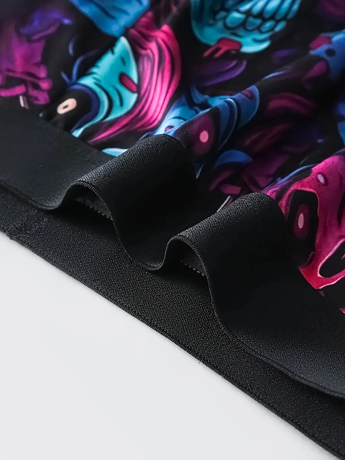 10pcs Men's underwear fun printed men's flat corner pants suitable for beach leisure, outdoor swimming, teenagers' men's panties