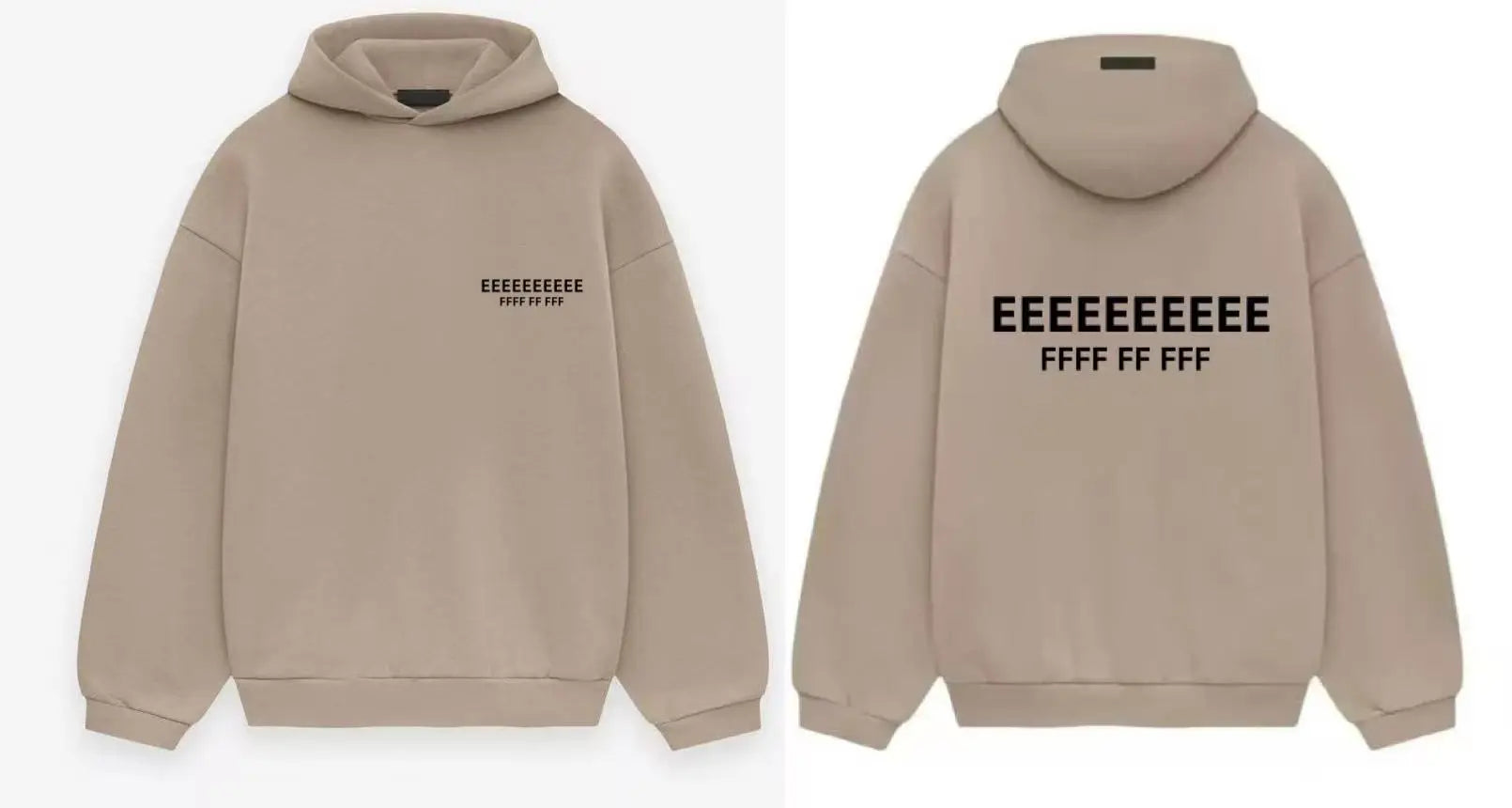 25SS Men's Oversized Hoodies Jogging Set Luxury Design Front and Rear 3D Silicone Letter Hoodie High Street Couple Coat Suit
