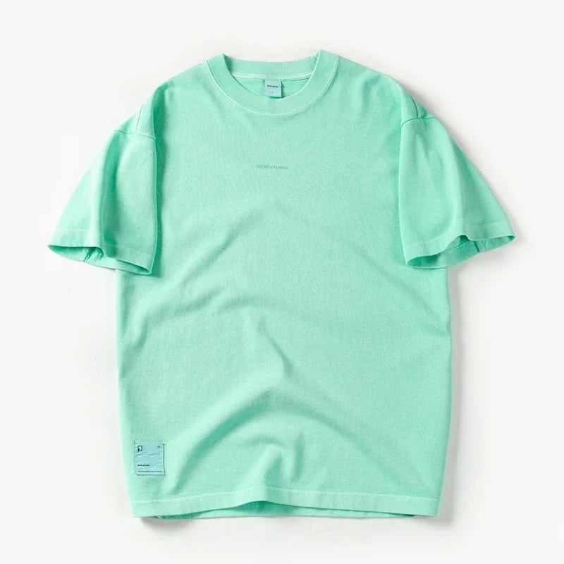 New Summer Men's t-shirt Cotton Solid T shirt Men Causal O-neck Basic tshirt Male High Quality Classical tops ATFH
