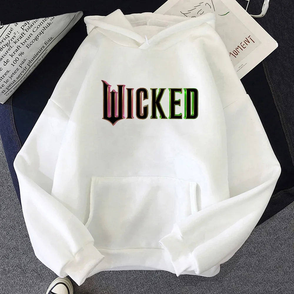 Hot Aesthetic Wicked Movie Fan Graphic Hoodie 2025 Men/women Hoodies Aesthetic Fashion Casual HipHop Sweatshirt Harajuku Unisex - ATFH