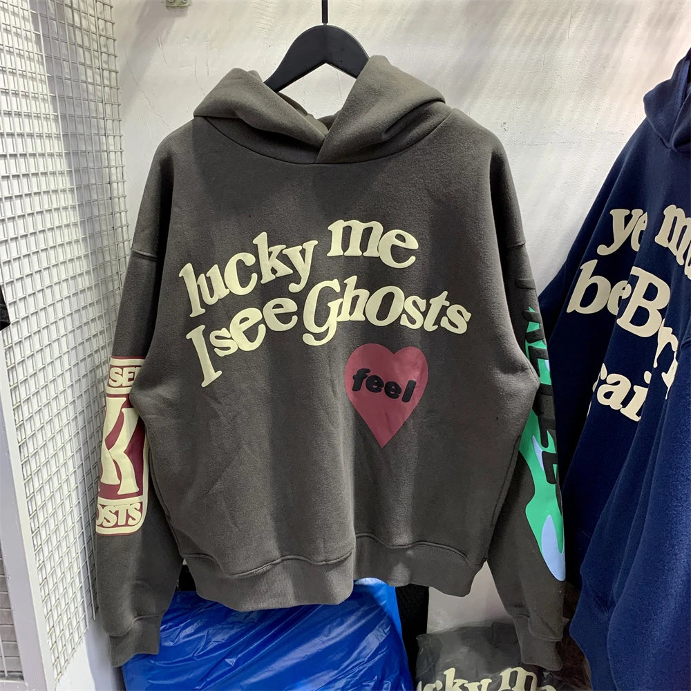 Vintage CPFM Kids See Ghosts FREEEE Hoodie Men Women Puff Print Sweatshirts Oversize Pullovers Hooded - ATFH