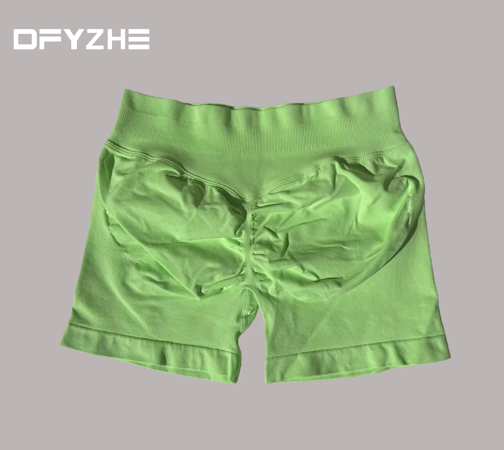 DFYZHE Impact Shorts 4.5-inch Women's Fitness Exercise Bike Shorts with Low Rib Belt Fitness Tight corset Hip Yoga Seamless Tigh Tahsi Fashion House
