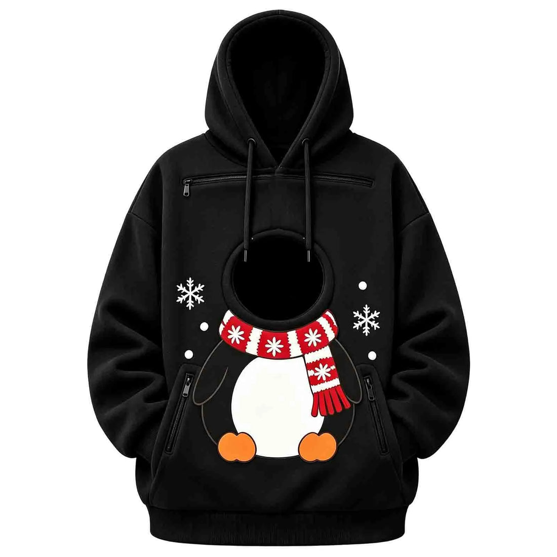 Kangaroo Dog Pet Holder Carrier Hoodie Men Women Matching Christmas Hoodie Funny And Cute Pattern Pet Pocket Hooded Sweatshirt
