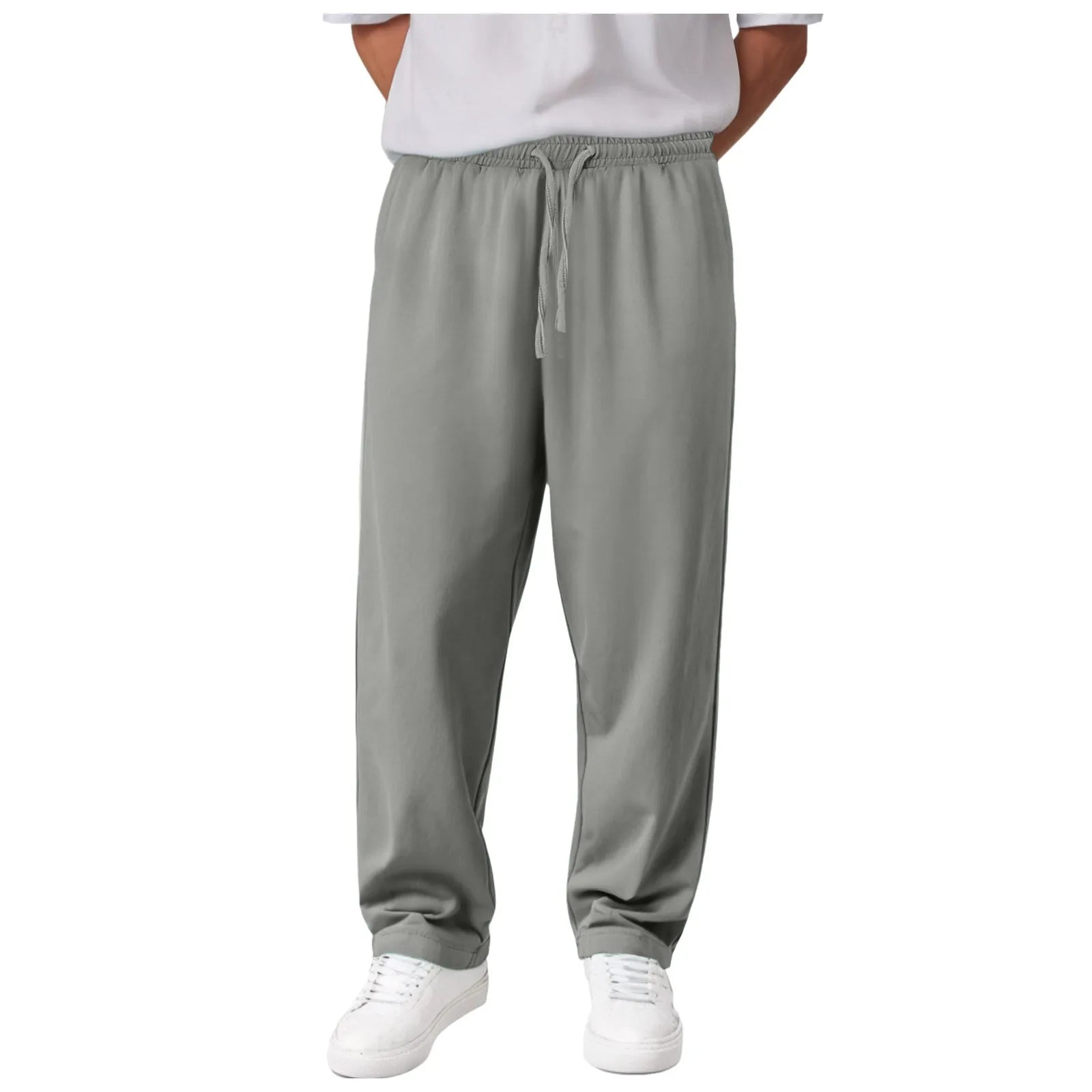 Men'S Casual Pants Stretch Waist Mens Sweatpants Open Bottom Sasual Plain Vintage Trousers Pantalones En Oferta Con EnvíO Gratis