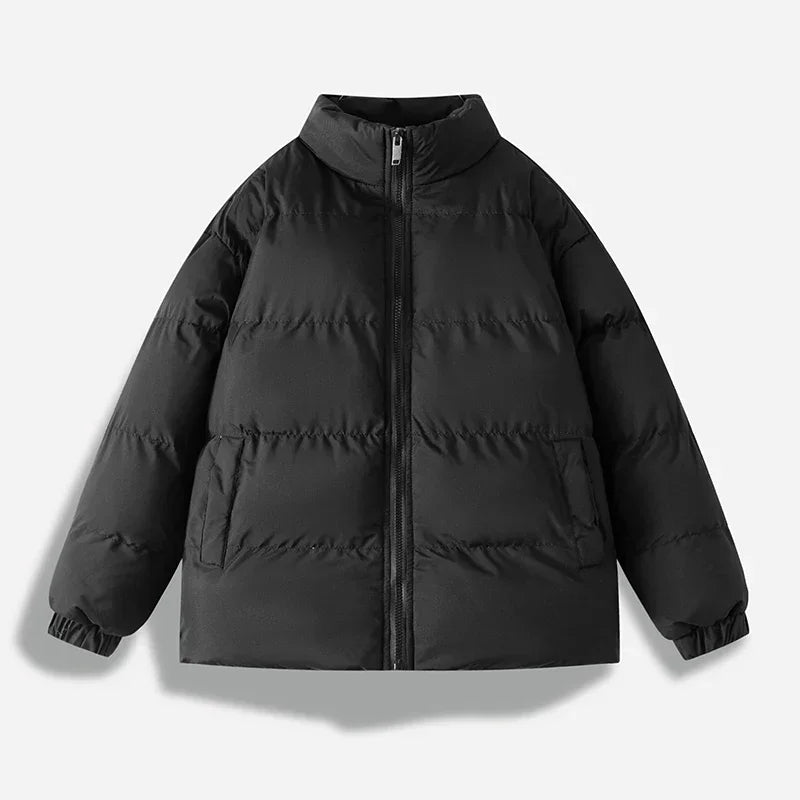 Large Size 5XL Stand-up Collar Winter Coat Bakery Clothes Men's Parkas Simple Urban Tide Couple Models Thickened Warm