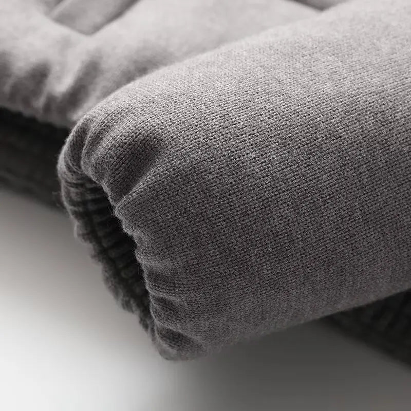 2026 New Fashion Parkas Women's Clothing Knitted Fabric Jacket  Stand-up Collar Warm Cotton Coat ATFH