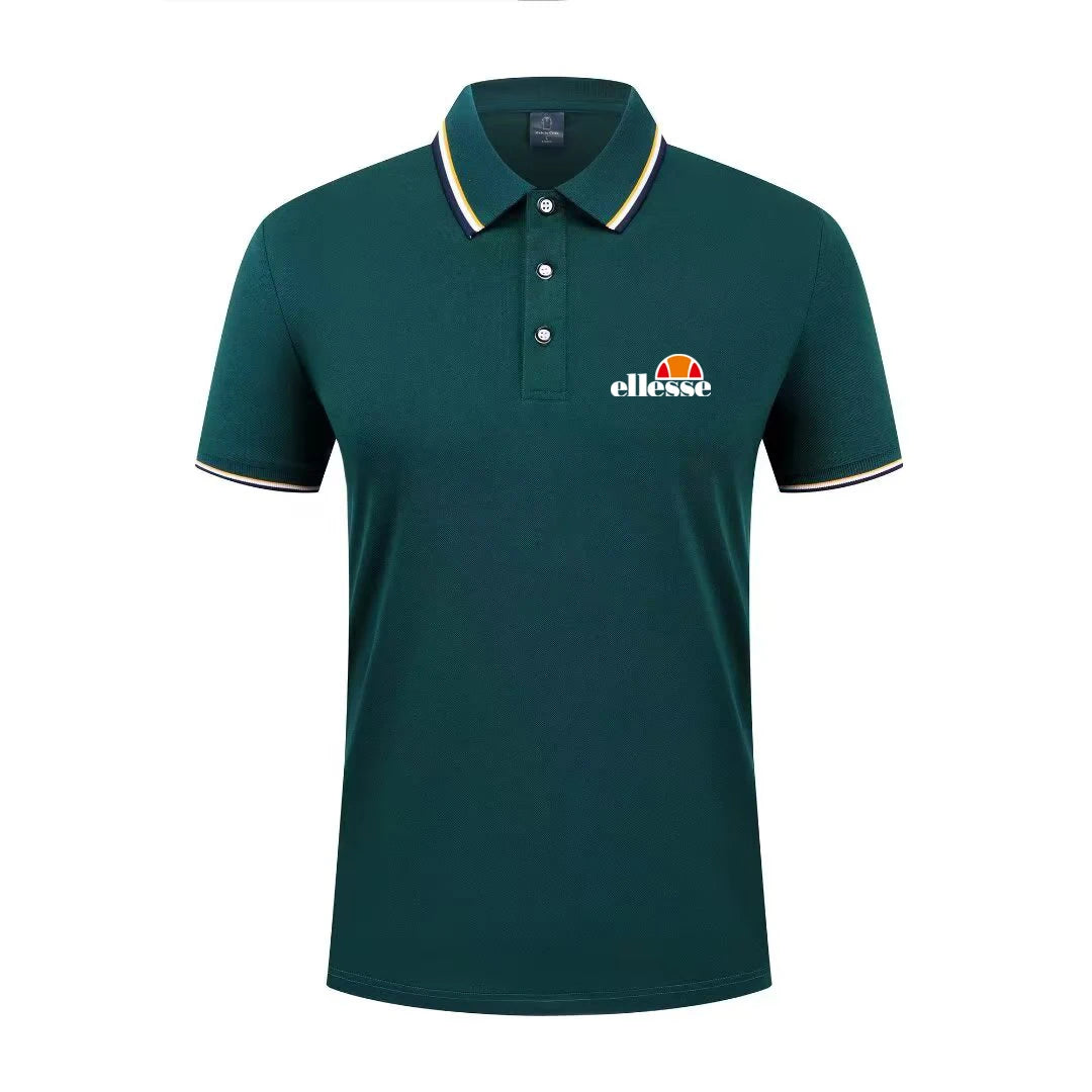 2026 New Men's Casual Solid Color Short Sleeved Polo Shirt Summer Fashionable and Comfortable Versatile Top