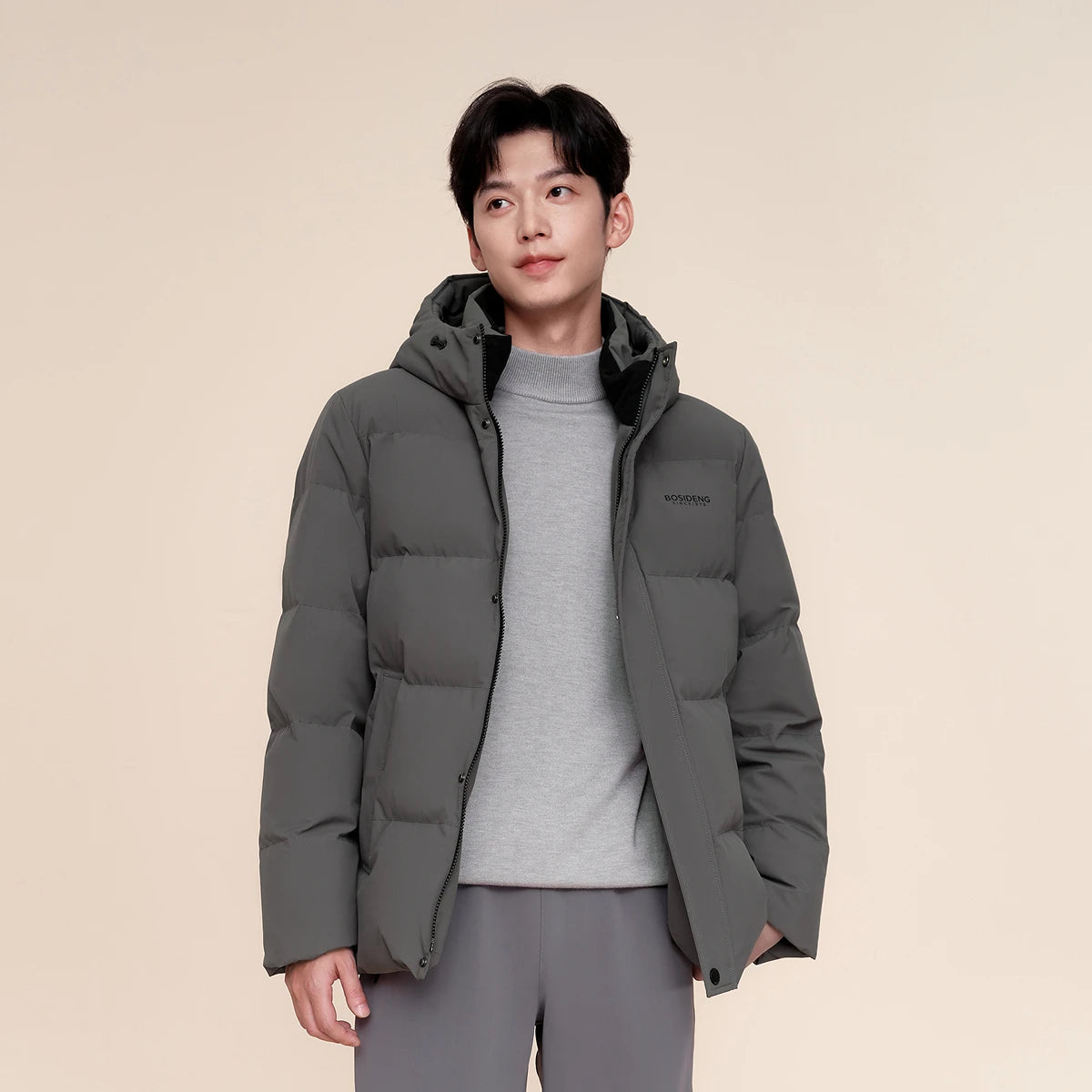 BOSIDENG 90% down jacket for men Winter Jacket Duck Down Jacket thicken warm outwear Puffer Jacket Hooded jacket plus Big size