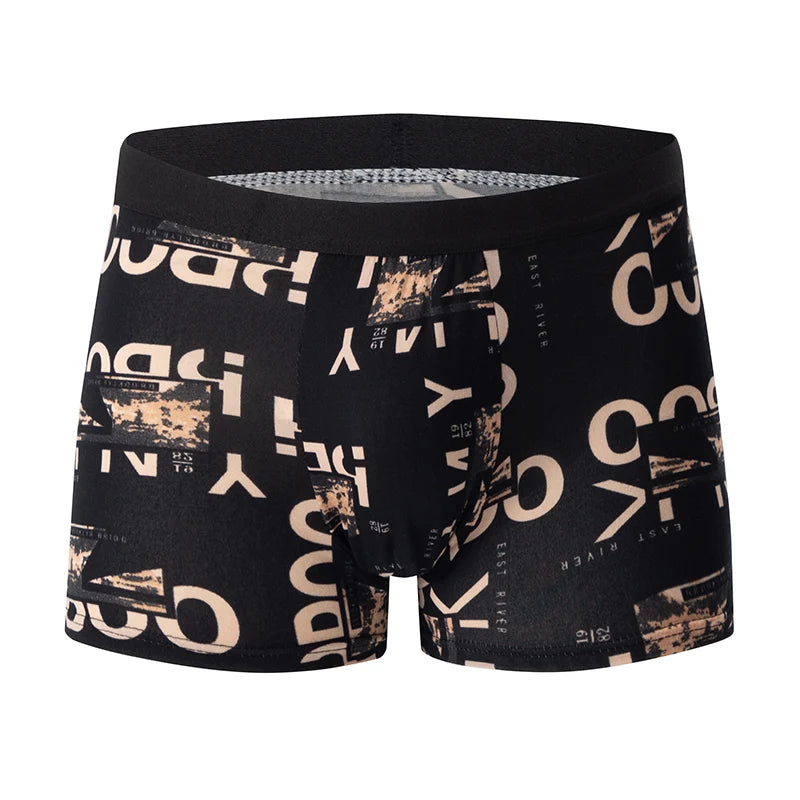 4/10-Men's Underwear Random Set Youth Quick Drying Breathable Sports Comfortable Casual Plus Size Flat Corner Pants Trendy