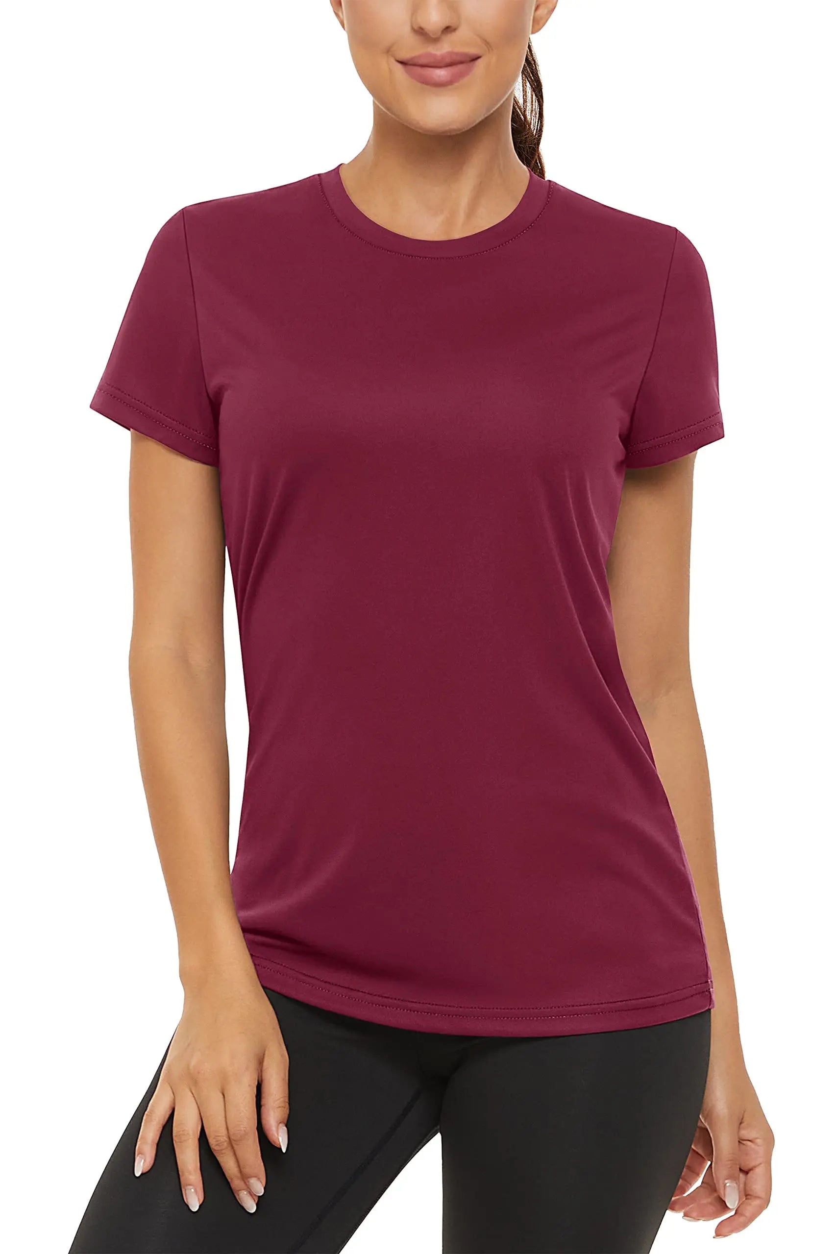 TACVASEN Summer Casual Performance T-shirts UPF 50+ Quick Dry Womens Sun Protection T-shirt Outdoor Running Swim Tee shirts Tops - ATFH