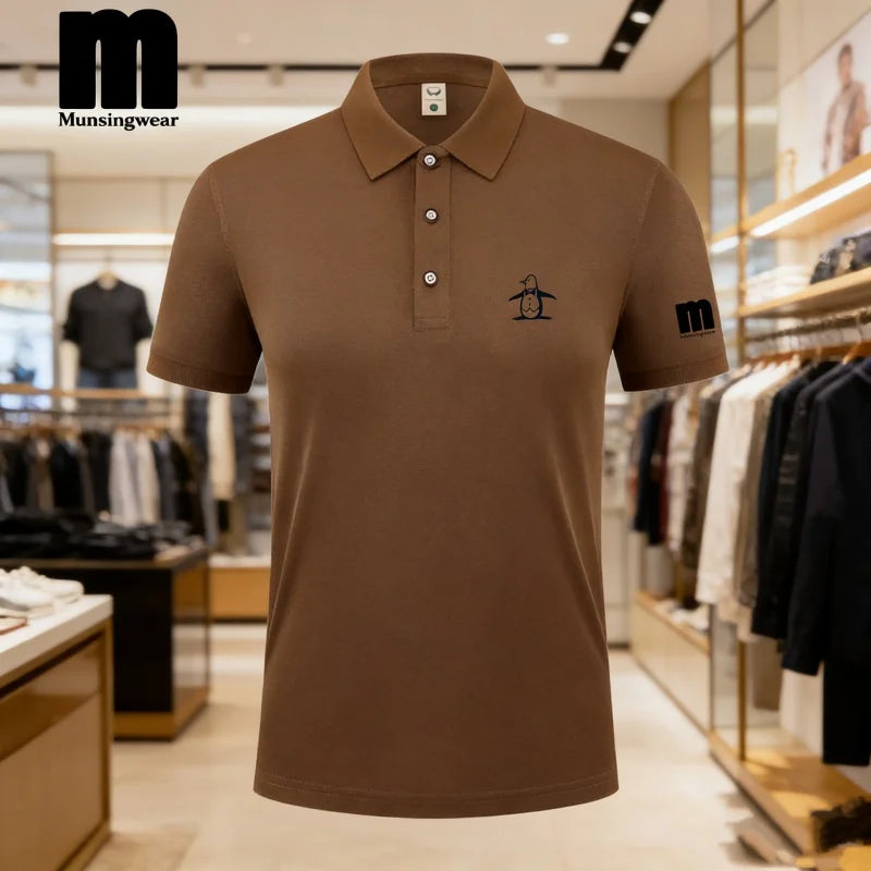 2026 Golf Polo Shirt Men's Business Polo Collar Half Sleeved Top New Summer Casual Short Sleeved T-shirt for Men An