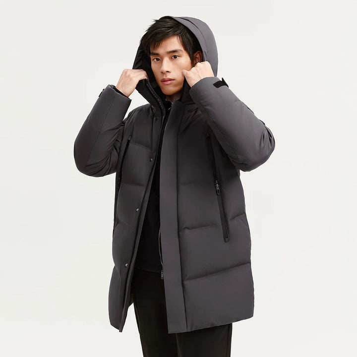 BOSIDENG High Tech Windstopper Mens Winter Parka RECCO System 800 Goose Down Insulated Jacket Waterproof Outdoor Snow Mountain