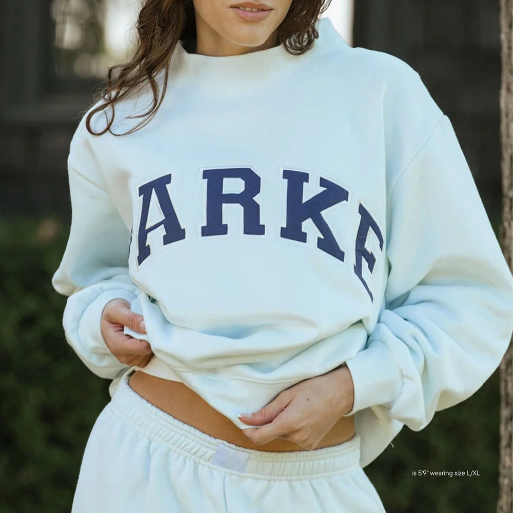 Rowan AAPK-Y002 Women O-Neck Long Sleeve Female Pullover Letter Embroidery Sweatshirts Vintage Casual Sports Lady Top 2026 - ATFH
