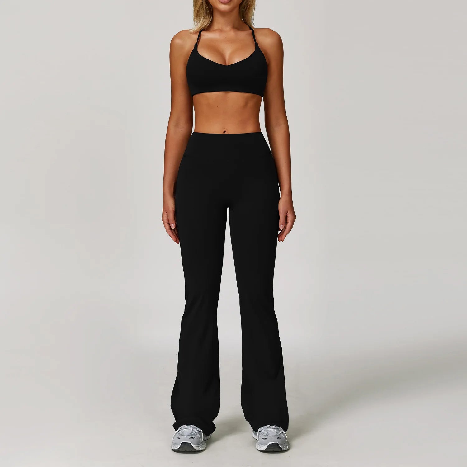 2/3PCS Yoga Suit Sports Set Gym Set Women Tracksuit Running Workout Clothes Long Sleeve Sports Bra Athletic Wear Yoga Clothing - ATFH