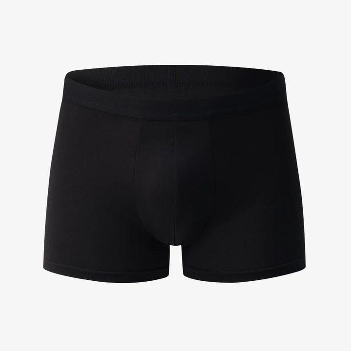 4/10 Piece Set Of Men's Classic Fashion Solid Color Underwear Comfortable Plus Size Teenage Black Boxer Shorts Base Shorts