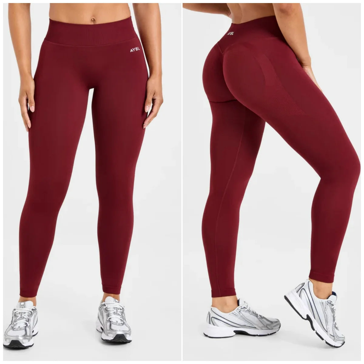 Fashion Yoga Leggings Women Seamless Sports Yoga Pants Low Ribbed Band Gym clothes Fitness Workout wear Scrunch Bum Tights - ATFH