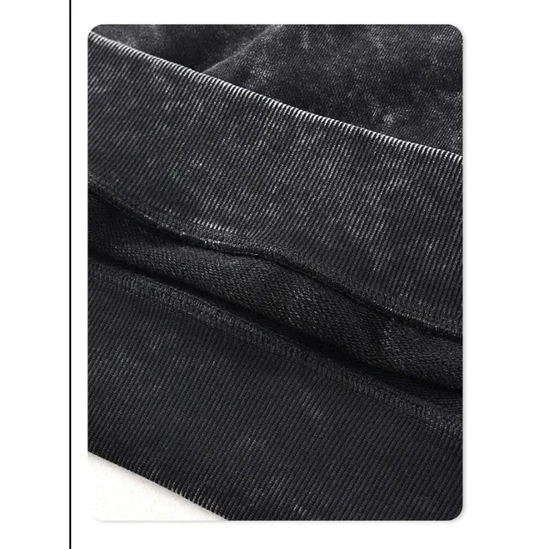 Retro American Hip-hop Street Style Retro Autumn and Winter New Washed Loose Trendy New Unisex Hoodie