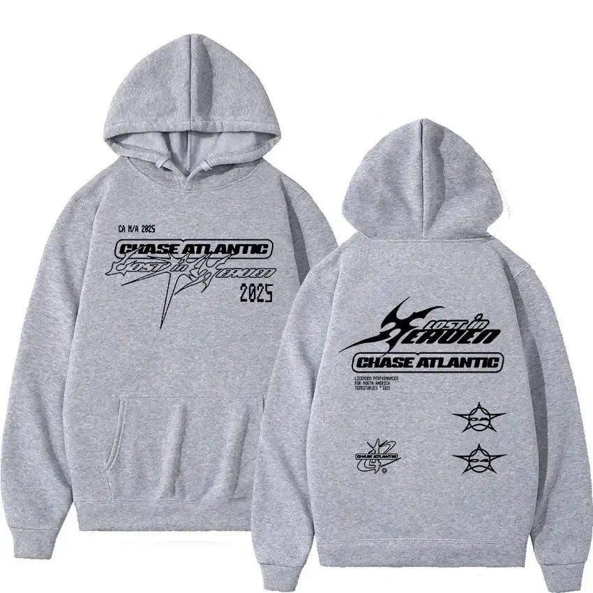Chase Atlantic Lost in Europe and the UK Tour album Men's hoodie and hoodie Harajuku Fashion high-quality casual hoodie