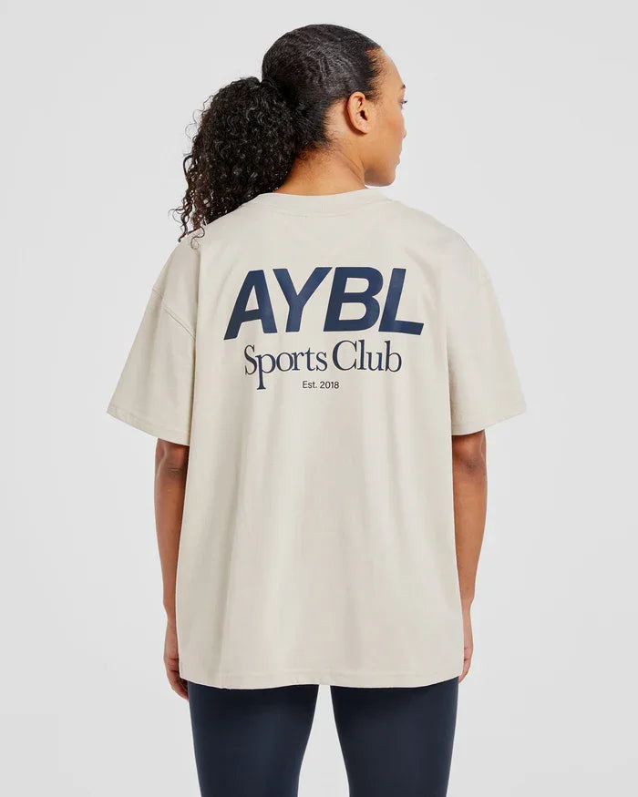 New Arrival Sports Club Oversized T Shirt Breathable Tee Top Fitness Short Sleeved T-Shirt Crew Neck T Shirt Tops Unisex Tee - ATFH