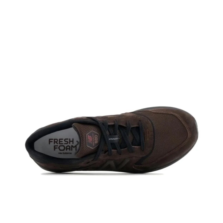 New Balance 880 Collection Textile, Pigskin Wear resistant And Lightweight REVLITE Running Shoes Men's Dark Brown MW880BD7