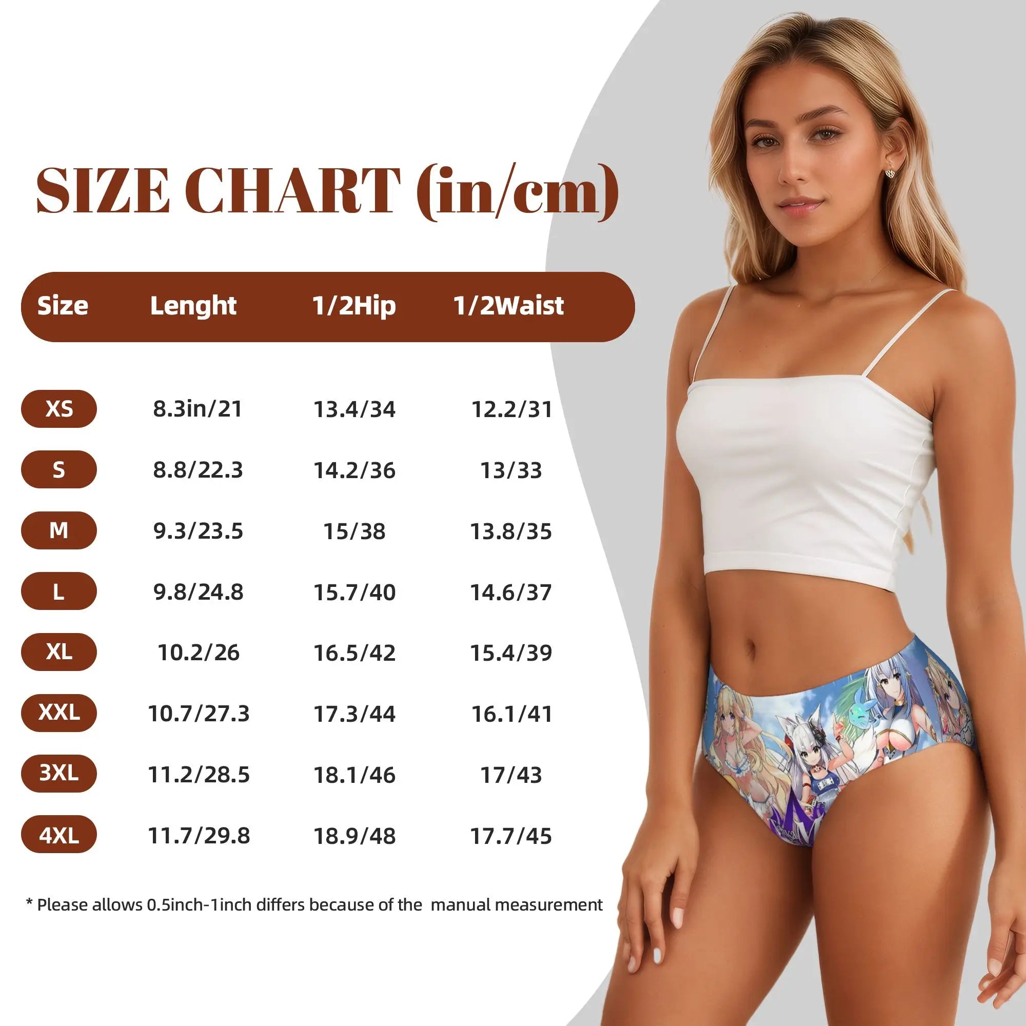 Game Japan Anime Tenkafuma  Brief Panties Women Comfort Stretch Comic  Underwear