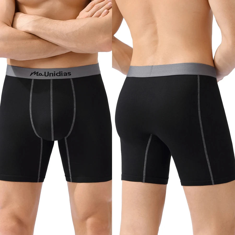1pcs Medium-Long Men Underpants Shorts Brand Underwear For Men Boxers Sexy Print Men's Panties Letter Waistband Boxer Briefs