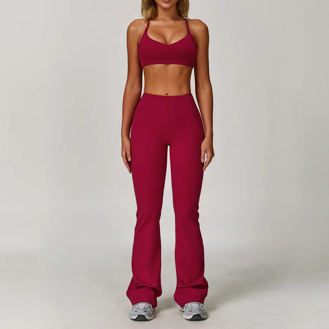 2/3PCS Yoga Suit Sports Set Gym Set Women Tracksuit Running Workout Clothes Long Sleeve Sports Bra Athletic Wear Yoga Clothing - ATFH