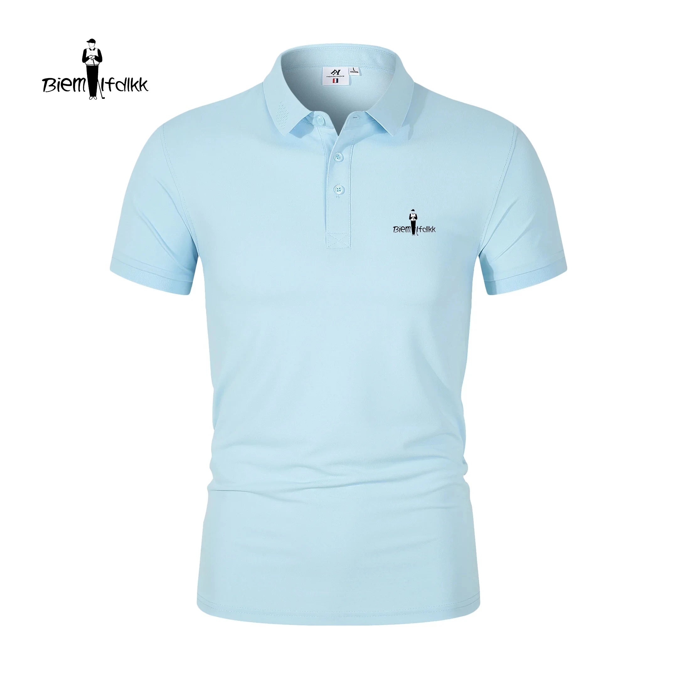 Summer short sleeved polo shirt men's casual style striped top T-shirt breathable cool high-end business 2024
