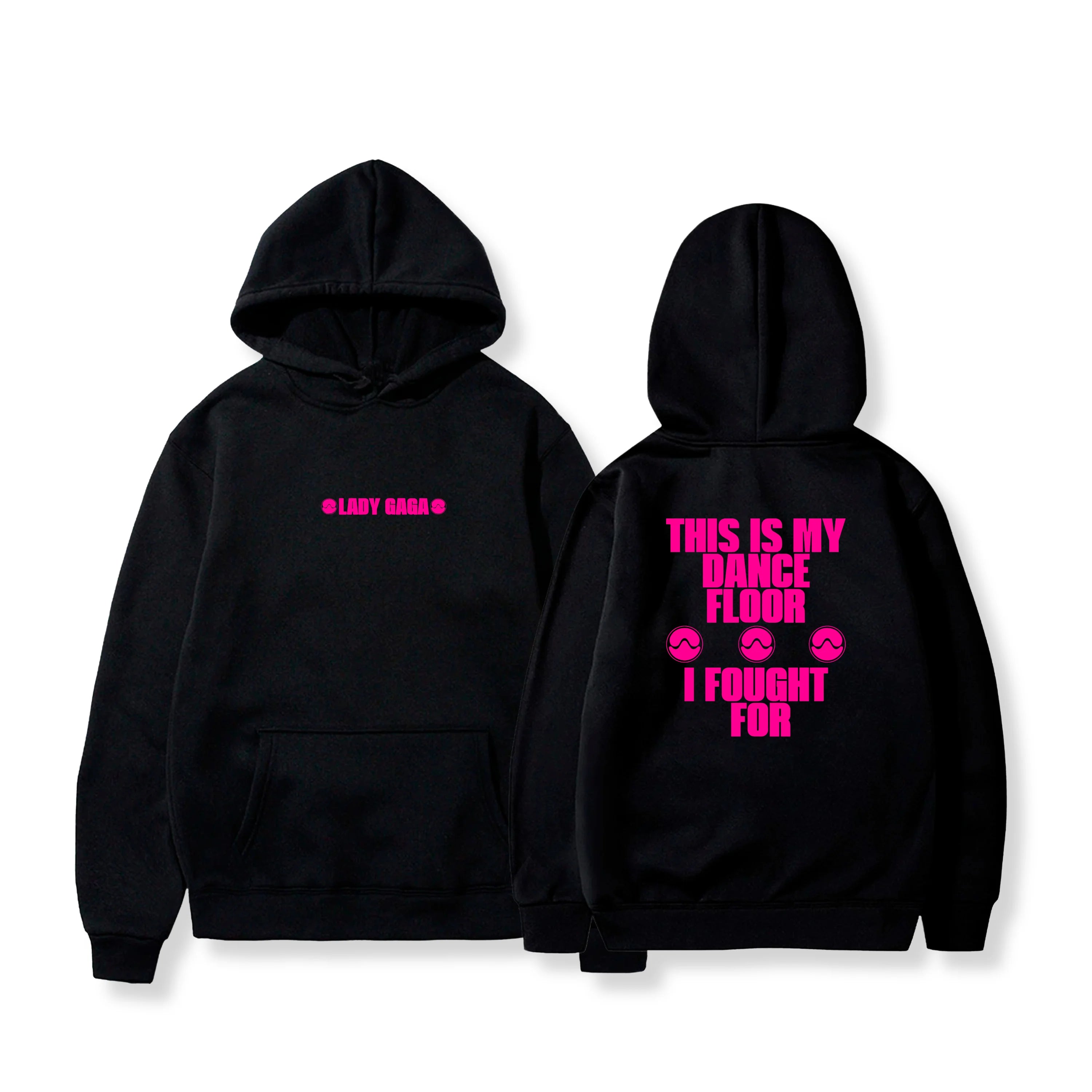 Autumn Winter Hoodies Lady Gaga Ablum Graphic Oversized Women Men Streetwear Fleece Warm Sweatshirt Female Male Tracksuits Coats - ATFH